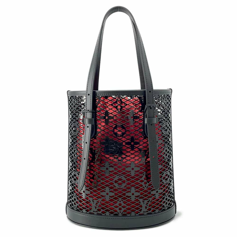 ルイヴィトン トートバッグ モノグラム・レース バケットPM ニコラ・ジェスキエール M20352 LOUIS VUITTON 黒