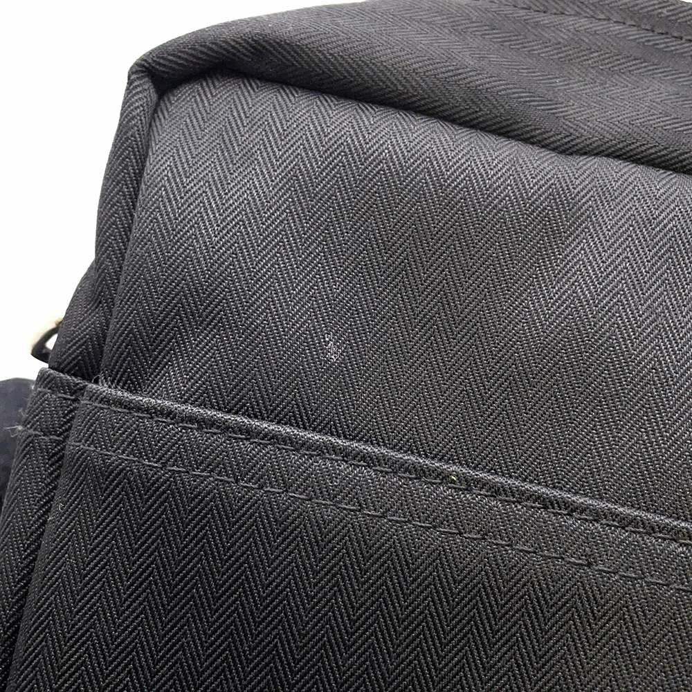 エルメス ショルダーバッグ アカプルコ バサスMM ブラック/シルバー金具 トワルシェブロン メンズ 黒