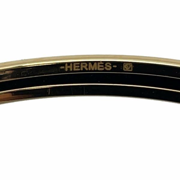 エルメス ブレスレット エナメルブレスレット ユニ ピンク/ゴールド金具 HERMES アクセサリー バングル