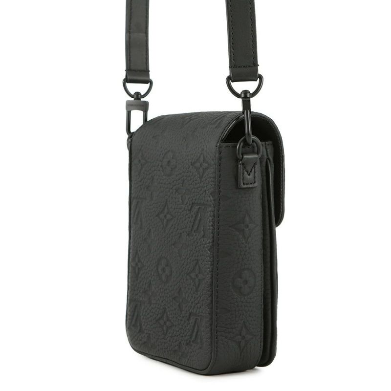 ルイヴィトン ショルダーバッグ モノグラム・トリヨン Sロック ヴェルティカル・ウエアラブル ウォレット M81524 ヴィトン 黒 ブラック