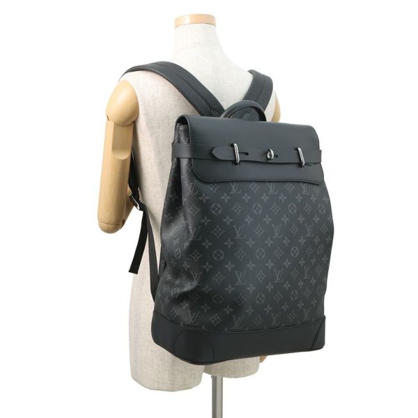 ルイヴィトン リュック モノグラム・エクリプス スティーマー・バックパック M44052 LOUIS VUITTON ヴィトン 黒 ブラック