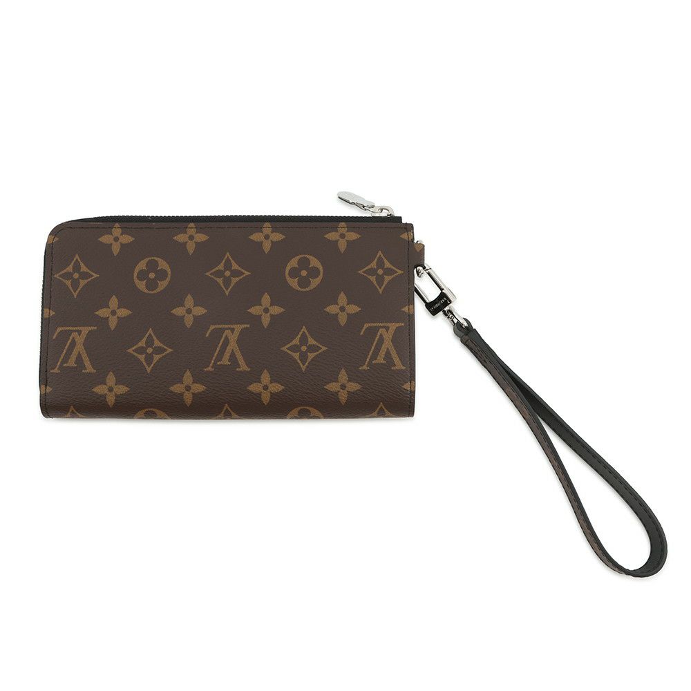 ルイヴィトン 長財布 モノグラム・マカサー ジッピー・ドラゴンヌ M69407 LOUIS VUITTON 黒 ブラック