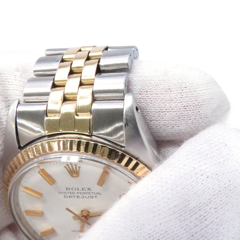 ロレックス デイトジャスト 20番 SS/K18イエローゴールド コンビ 1601 アンティーク ROLEX 腕時計 白文字盤