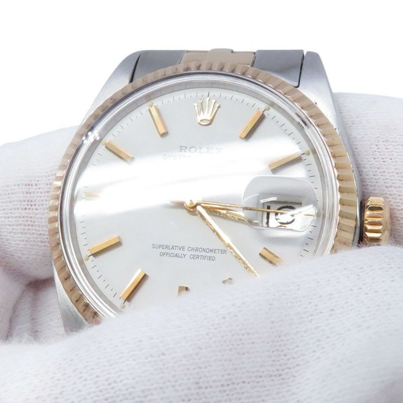 ロレックス デイトジャスト 20番 SS/K18イエローゴールド コンビ 1601 アンティーク ROLEX 腕時計 白文字盤