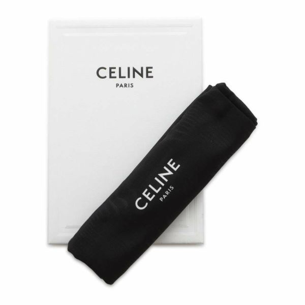 セリーヌ カードケース キュイル トリオンフ シャイニーカーフスキン 10K583EMH CELINE 財布 黒