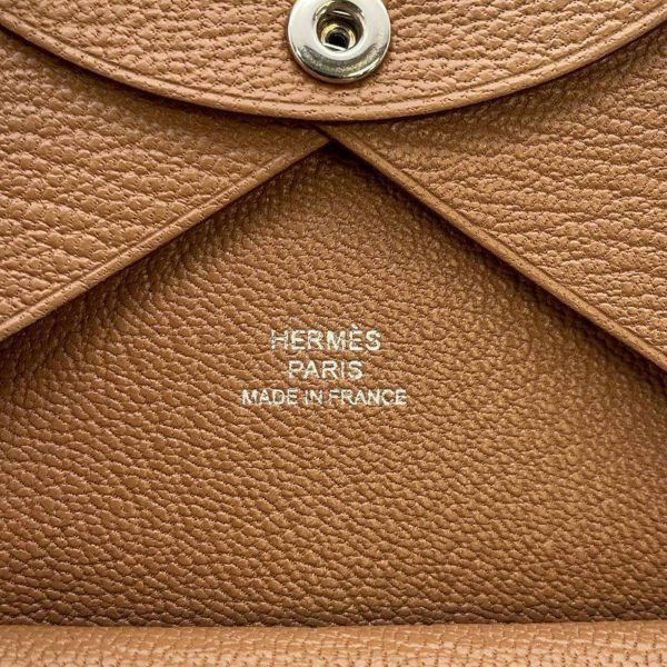 エルメス コインケース カルヴィ デュオ チャイ/シルバー金具 エプソン W刻印 HERMES 財布