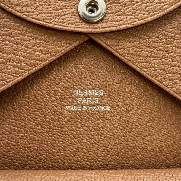 エルメス コインケース カルヴィ デュオ チャイ/シルバー金具 エプソン W刻印 HERMES 財布