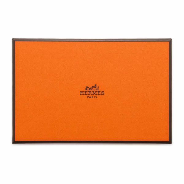 エルメス コインケース カルヴィ デュオ チャイ/シルバー金具 エプソン W刻印 HERMES 財布