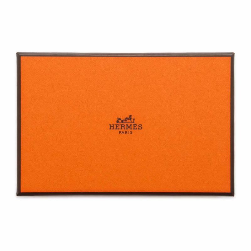 エルメス コインケース カルヴィ デュオ チャイ/シルバー金具 エプソン W刻印 HERMES 財布