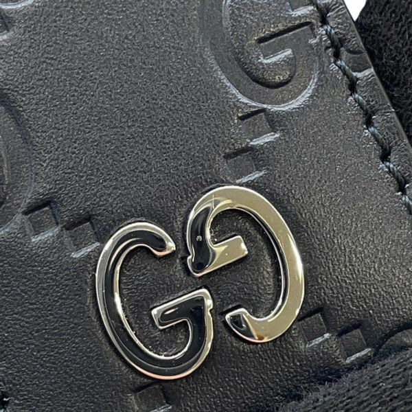 グッチ キーホルダー GG シグネチャー ドリアン 478136 GUCCI チャーム メンズ 黒