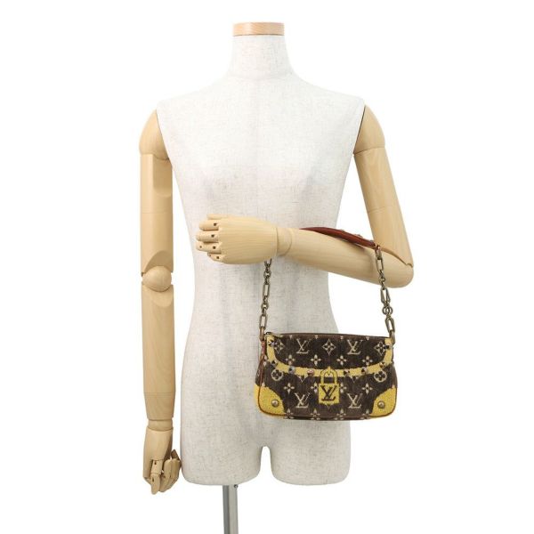 ルイヴィトン ハンドバッグ モノグラム・トロンプルイユ ポシェット・アクセソワール M92710 ヴィトン バッグ アクセサリーポーチ