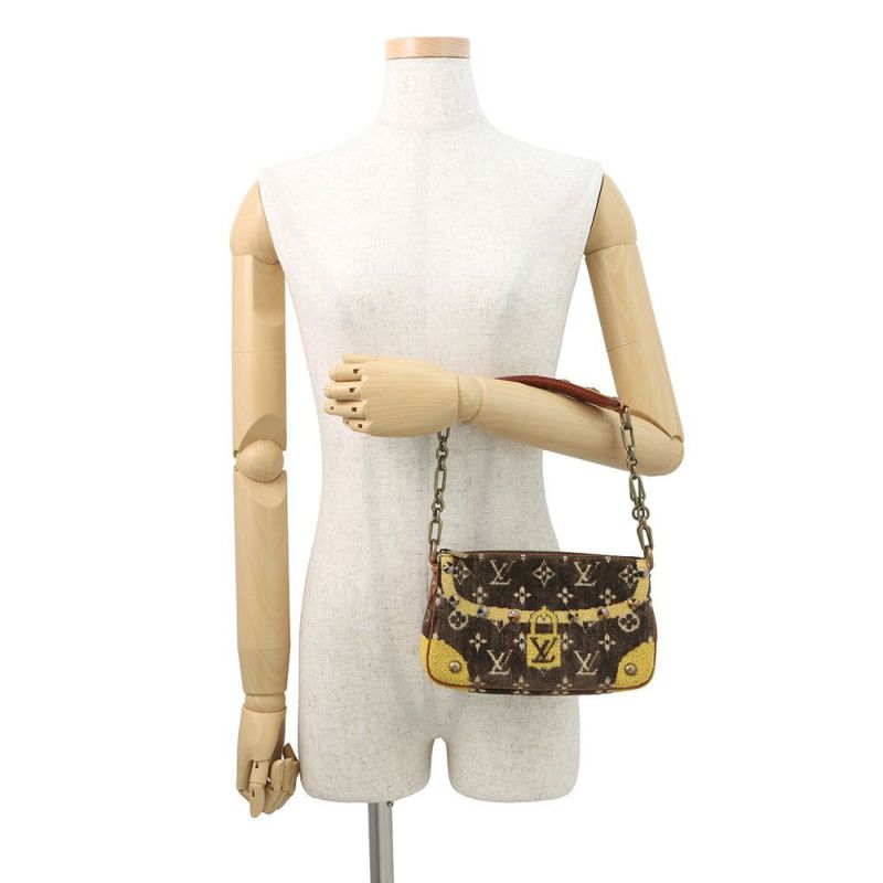 ルイヴィトン ハンドバッグ モノグラム・トロンプルイユ ポシェット・アクセソワール M92710 ヴィトン バッグ アクセサリーポーチ