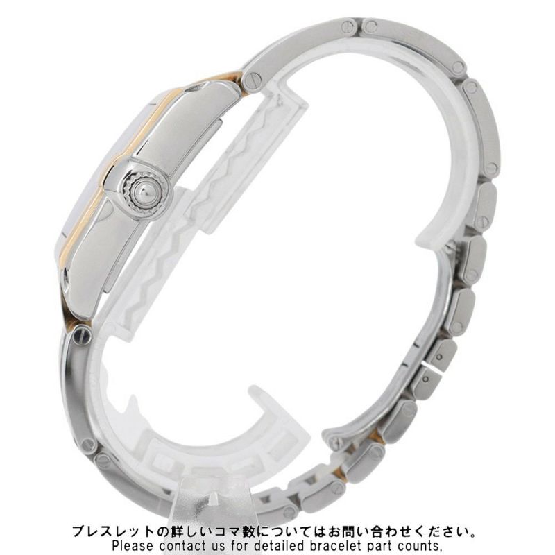 カルティエ ロードスター SM W62031Y4 SS/K18イエローゴールド Cartier 腕時計 ウォッチ シルバー文字盤