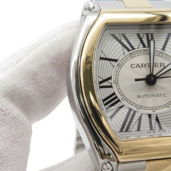 カルティエ ロードスター SM W62031Y4 SS/K18イエローゴールド Cartier 腕時計 ウォッチ シルバー文字盤