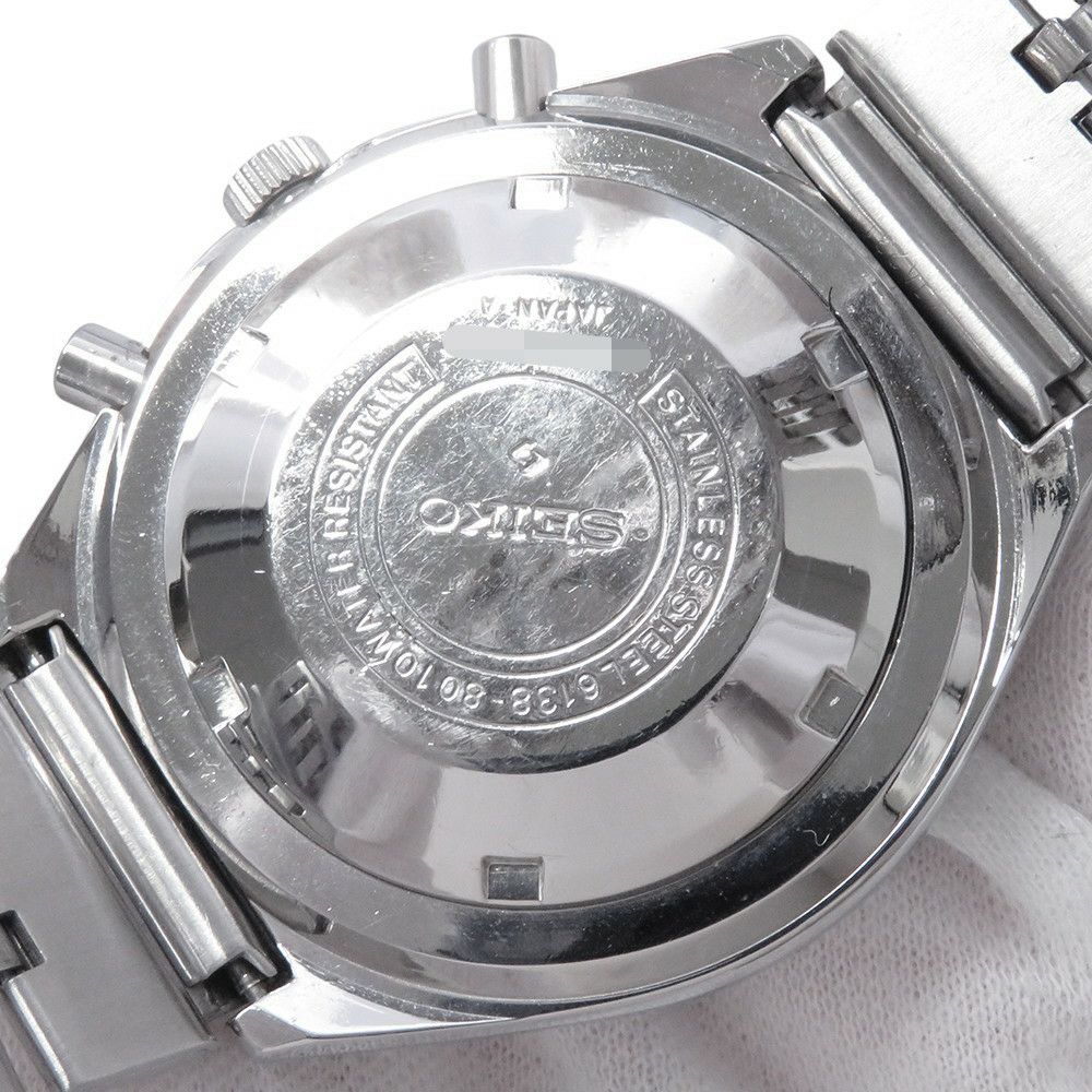 セイコー 5スポーツ スピードタイマー 6138-8010 SEIKO 腕時計 ブルー文字盤