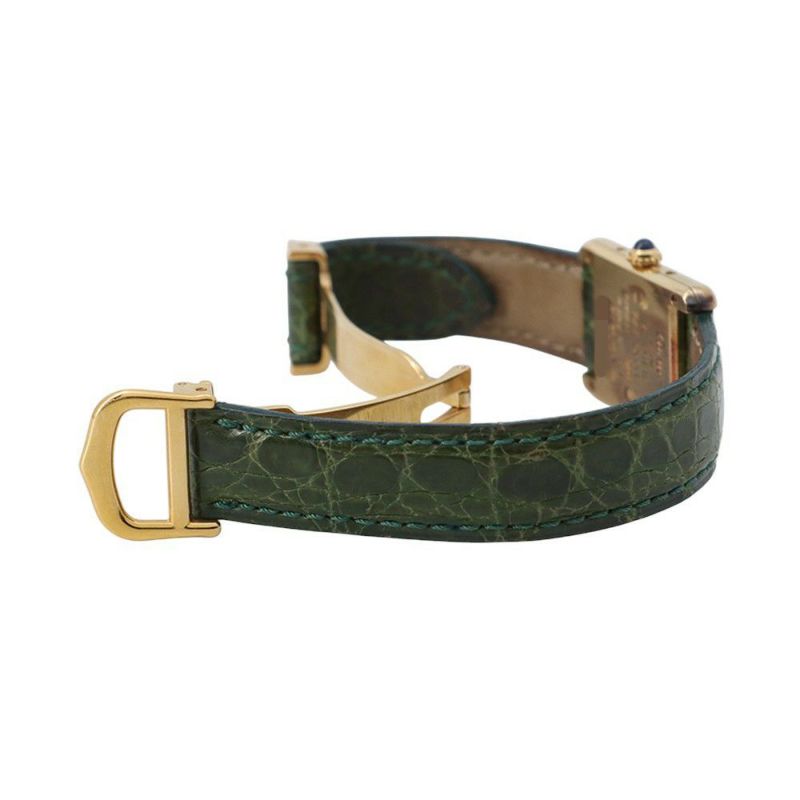 カルティエ マストタンク ヴェルメイユ SM W1005554 Cartier 腕時計 クォーツ シルバー文字盤