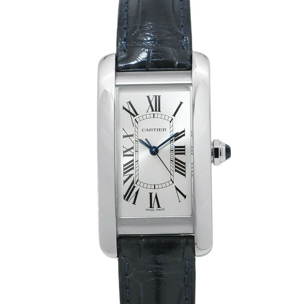 カルティエ タンクアメリカン MM WSTA0017 Cartier 腕時計 シルバー文字盤