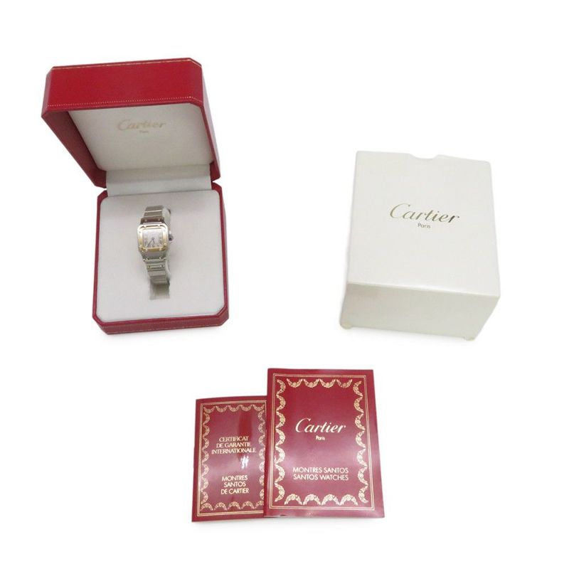 カルティエ サントスガルベ SM W20012C4 Cartier 腕時計 ウォッチ クォーツ 白文字盤