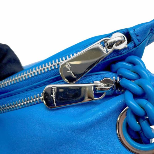 サルヴァトーレ・フェラガモ ショルダーバッグ ビバ ボウ ヴァラリボン ラムスキン 21I287 Ferragamo