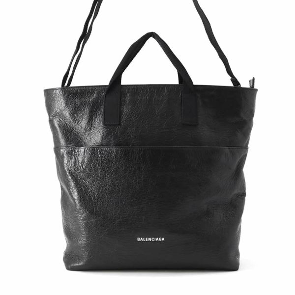 バレンシアガ ショルダーバッグ エクスプローラー レザー 638804 BALENCIAGA 2wayハンドバッグ 黒