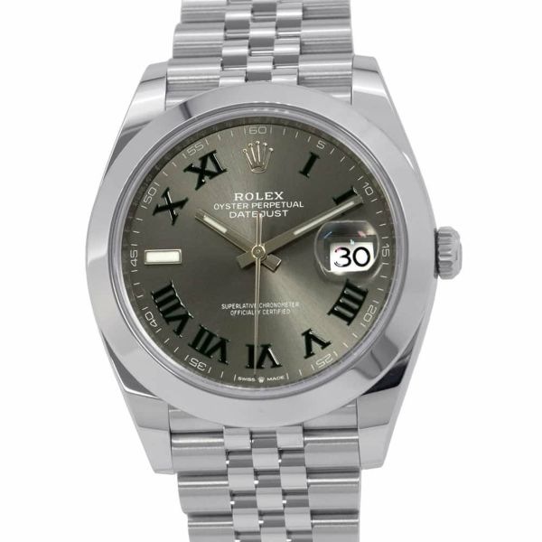 ロレックス デイトジャスト41 ランダムシリアル ルーレット 126300 ROLEX 腕時計 スレート文字盤 ローマン 安心保証 |  中古・新品ブランド販売ギャラリーレア公式通販