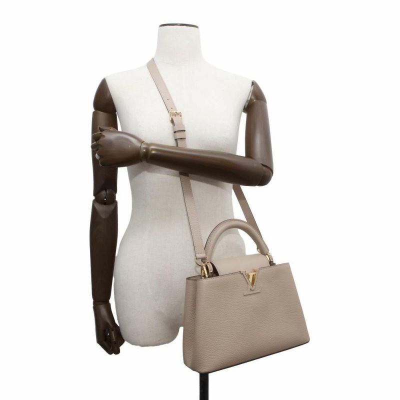 ルイヴィトン ハンドバッグ トリヨンレザー カプシーヌBB M94634 LOUIS VUITTON 2wayショルダーバッグ グレージュ
