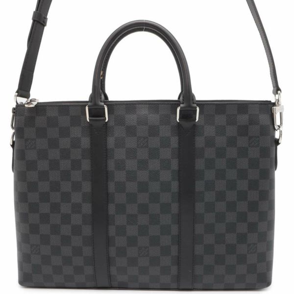 ルイヴィトン ビジネスバッグ  ダミエ・グラフィット アントン・ブリーフケース N40024 LOUIS VUITTON メンズ 黒 ブラック