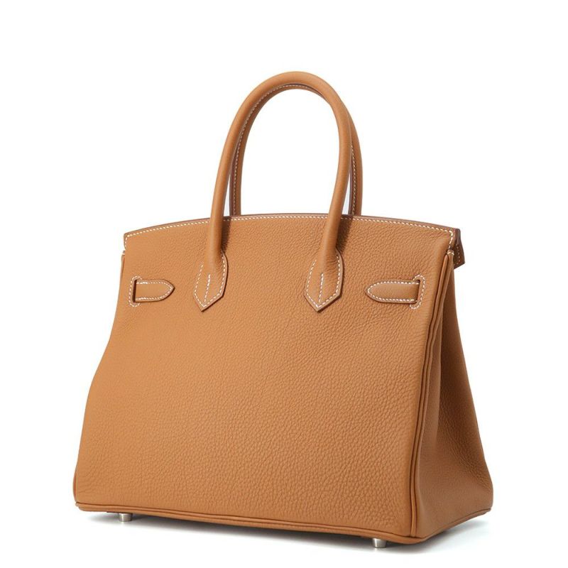 エルメス バーキン30 ゴールド/シルバー金具 トゴ K刻印 HERMES Birkin ハンドバッグ