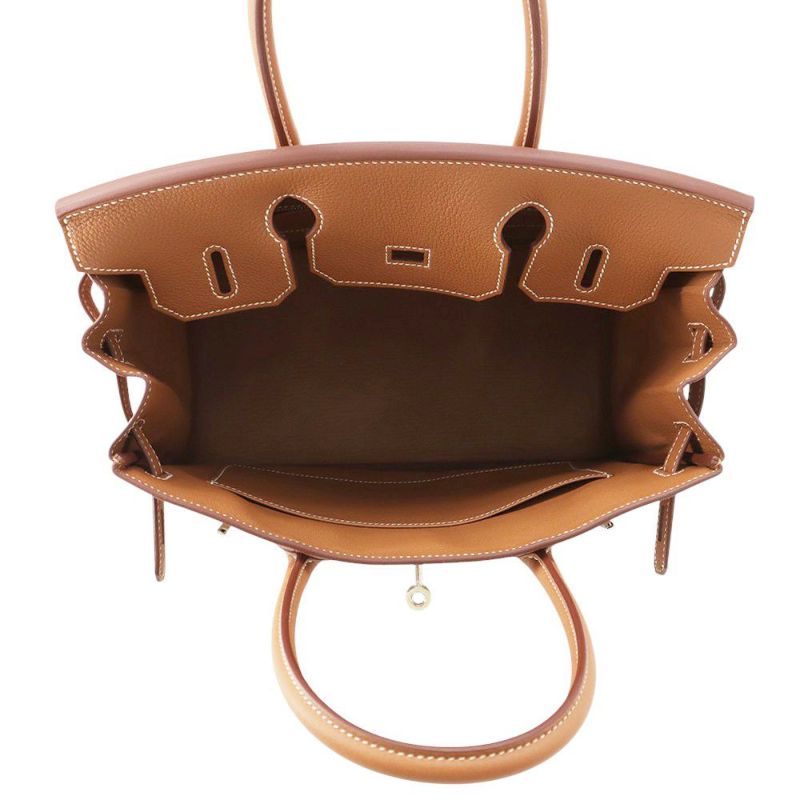 エルメス バーキン30 ゴールド/シルバー金具 トゴ K刻印 HERMES Birkin ハンドバッグ