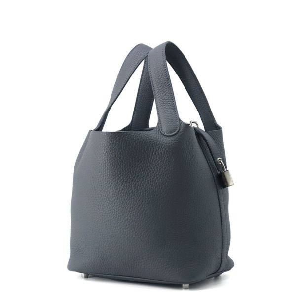 エルメス ハンドバッグ ピコタンロックPM グリミスティ/シルバー金具 トリヨンクレマンス W刻印