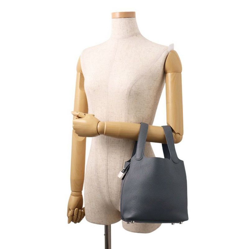 エルメス ハンドバッグ ピコタンロックPM グリミスティ/シルバー金具 トリヨンクレマンス W刻印