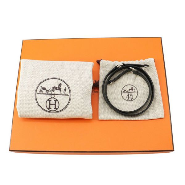 エルメス クラッチバッグ ケリーエラン ブラック/シルバー金具 シェ―ブルシャムキラ W刻印 2wayショルダー 黒