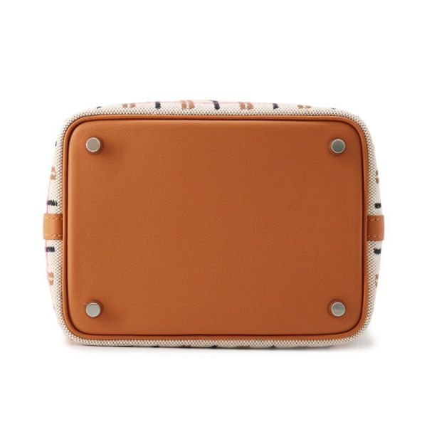 エルメス ピコタンロックPM クーベルチュール ゴールド/エクリュ/フォーブ/ローズポップ/シルバー金具 トワルアッシュ/スイフト K刻印