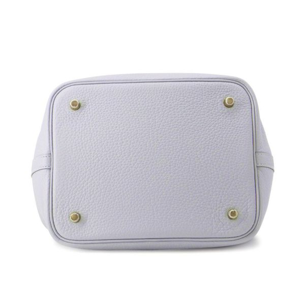 エルメス ハンドバッグ ピコタンロックMM グリパンタン/シャンパンゴールド金具 トリヨンクレマンス K刻印