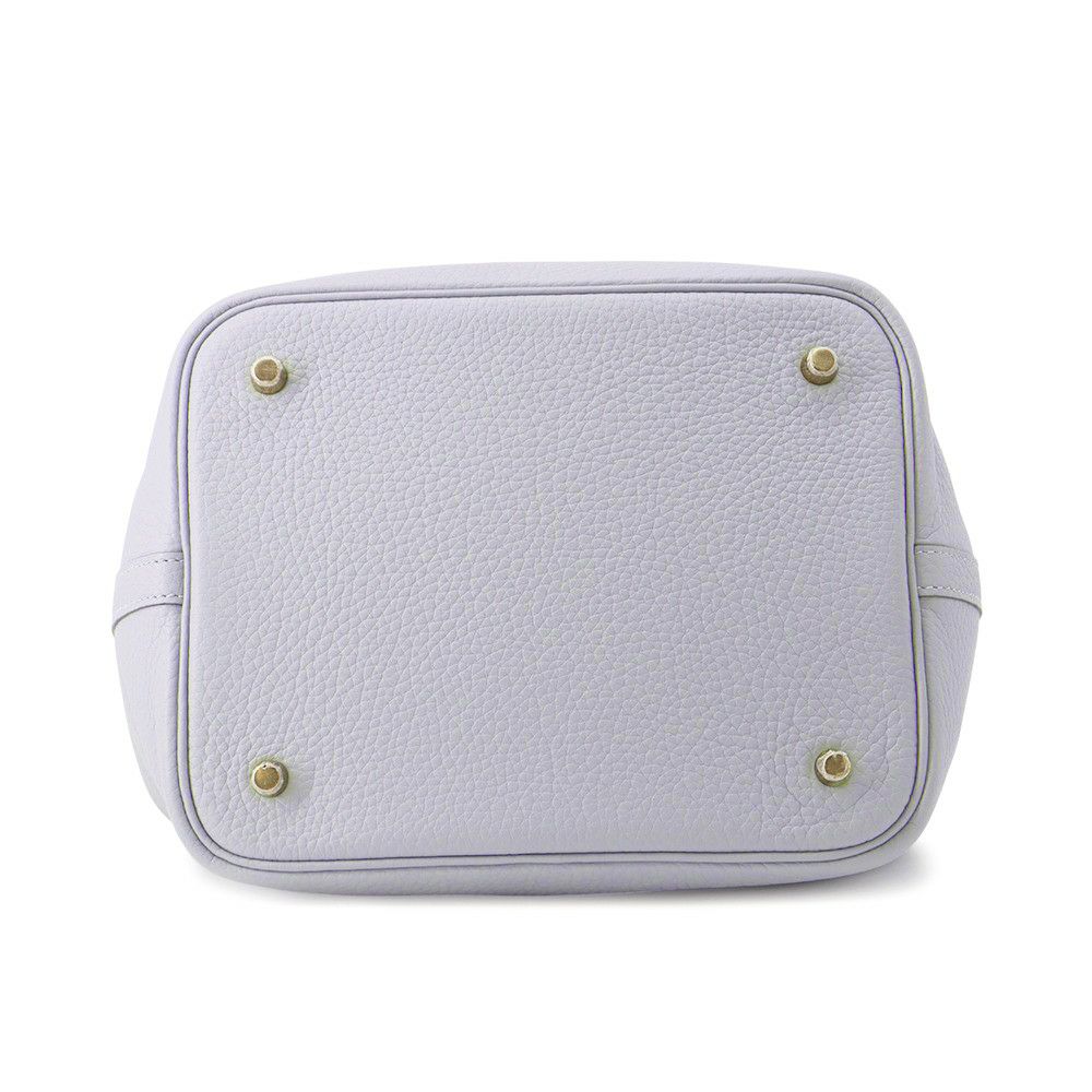 エルメス ハンドバッグ ピコタンロックMM グリパンタン/シャンパンゴールド金具 トリヨンクレマンス K刻印