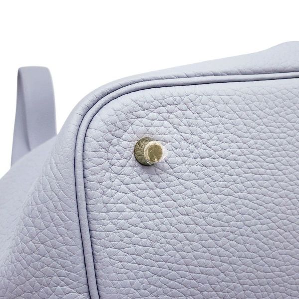 エルメス ハンドバッグ ピコタンロックMM グリパンタン/シャンパンゴールド金具 トリヨンクレマンス K刻印