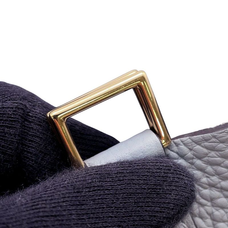 エルメス ハンドバッグ ピコタンロックMM グリパンタン/シャンパンゴールド金具 トリヨンクレマンス K刻印