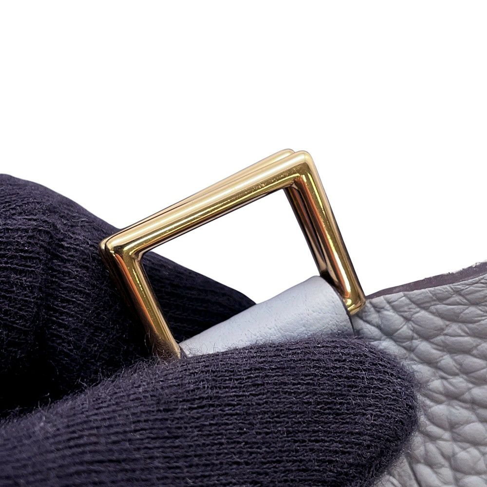 エルメス ハンドバッグ ピコタンロックMM グリパンタン/シャンパンゴールド金具 トリヨンクレマンス K刻印