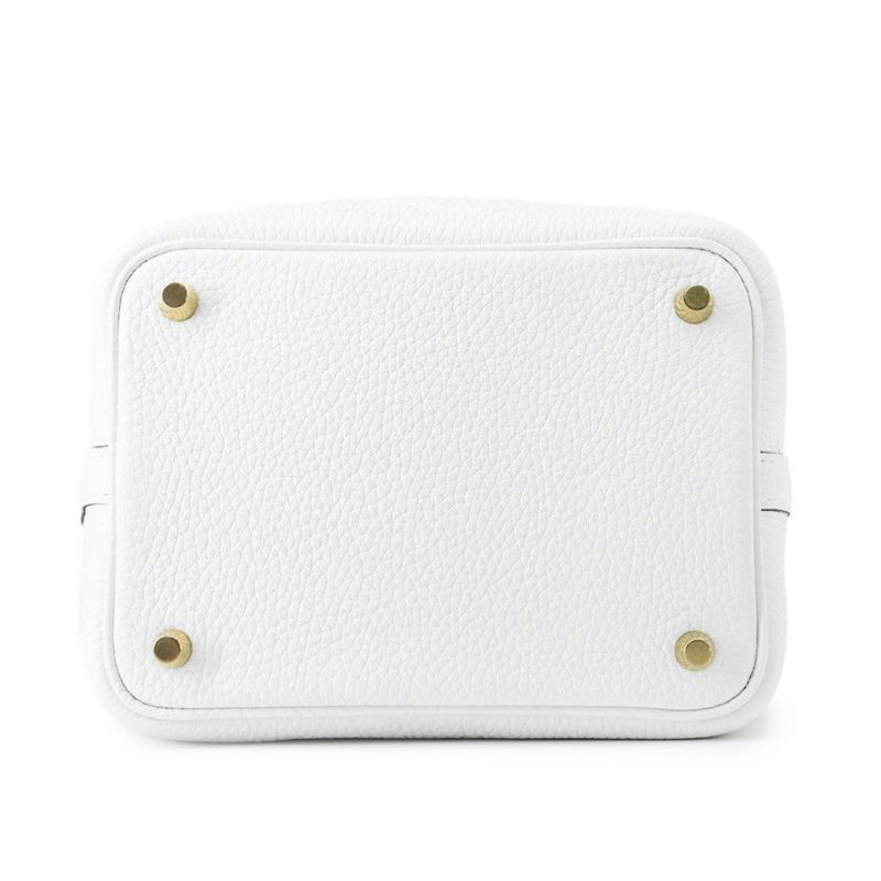 エルメス ハンドバッグ ピコタンロックPM ニューホワイト/ゴールド金具 トリヨンクレマンス W刻印 白