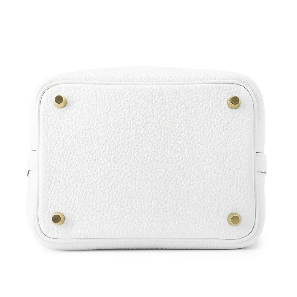 エルメス ハンドバッグ ピコタンロックPM ニューホワイト/ゴールド金具 トリヨンクレマンス W刻印 白