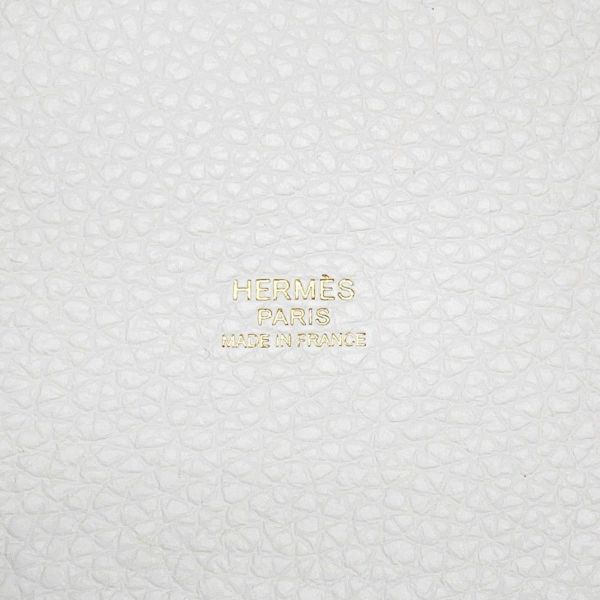 エルメス ハンドバッグ ピコタンロックPM ニューホワイト/ゴールド金具 トリヨンクレマンス W刻印 白