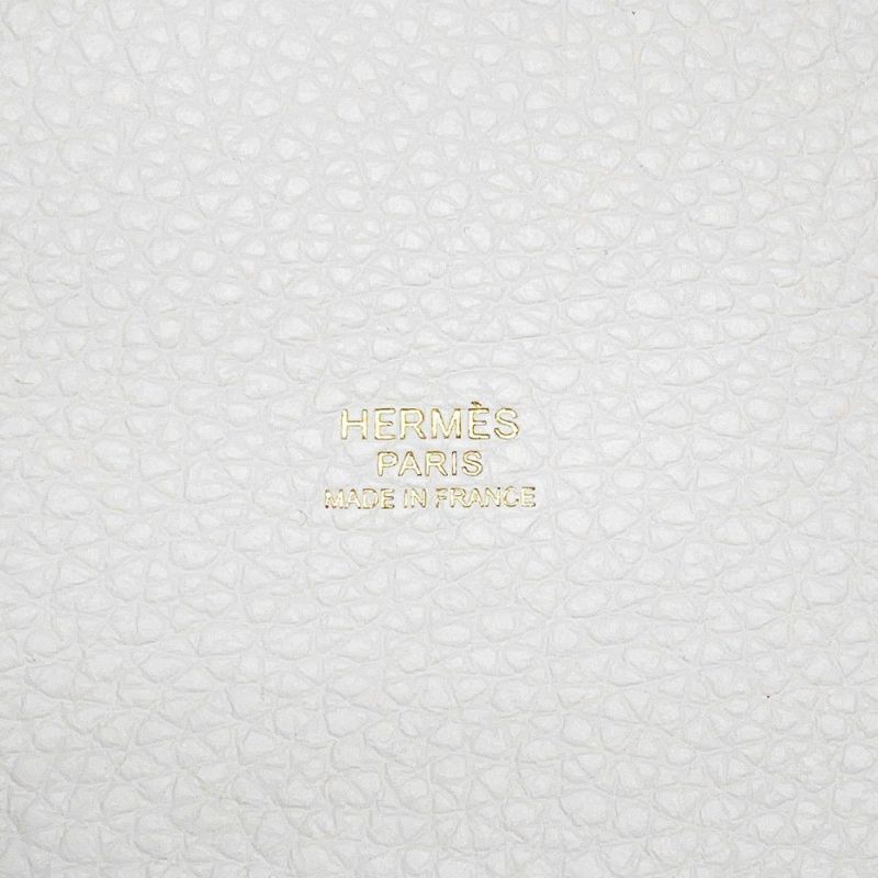 エルメス ハンドバッグ ピコタンロックPM ニューホワイト/ゴールド金具 トリヨンクレマンス W刻印 白