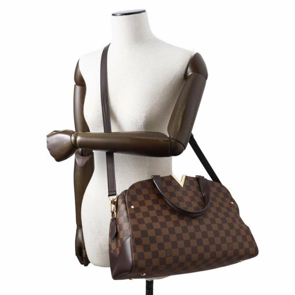 ルイヴィトン ハンドバッグ ダミエ・エベヌ ケンジントン・ボーリング N41505 LOUIS VUITTON 2wayショルダーバッグ