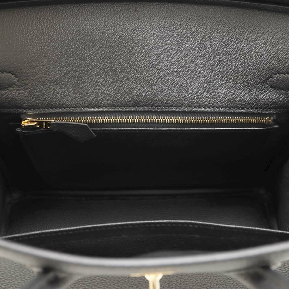エルメス バーキン25 ブラック/ゴールド金具 トゴ W刻印 HERMES Birkin ハンドバッグ