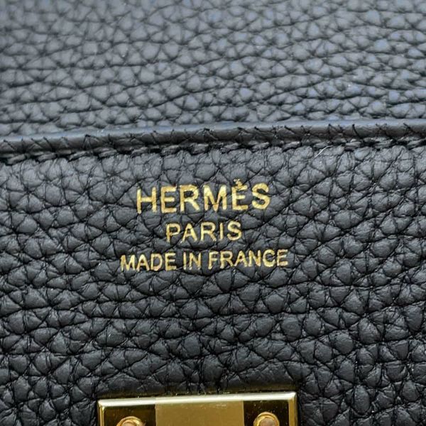 エルメス バーキン25 ブラック/ゴールド金具 トゴ W刻印 HERMES Birkin ハンドバッグ