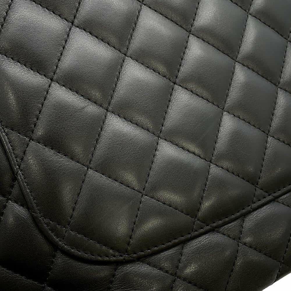シャネル トートバッグ カンボンライン ラージ ココマーク レザー パテント A25169 CHANEL 黒