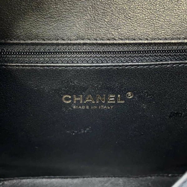 シャネル チェーンショルダーバッグ CCフィリグリー バニティ キャビアスキン A93343 CHANEL 黒