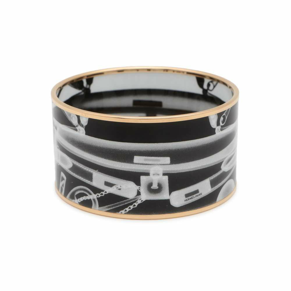 エルメス バングル エマイユTGM チェックイン Check-In HERMES 七宝