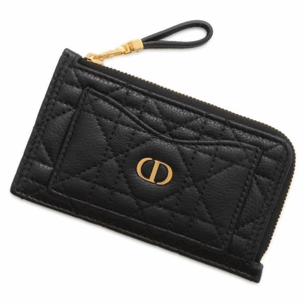 中古】【美品】Christian Dior ディオール トロッター コインカードケース ブラック レディース どぎつ メンズ 財布