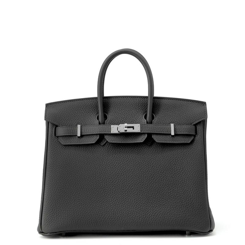 エルメス バーキン25 グラファイト/シルバー金具 トゴ C刻印 HERMES Birkin ハンドバッグ